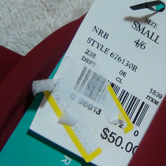 AQUA GREEN Women's Asymmetrical Shoulder One Piece Swimsuit Burgundy Small 4/6 - Picture 14 of 15